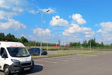 Разметка парковки, разметка бордюра