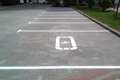 Разметка парковки в ЖК