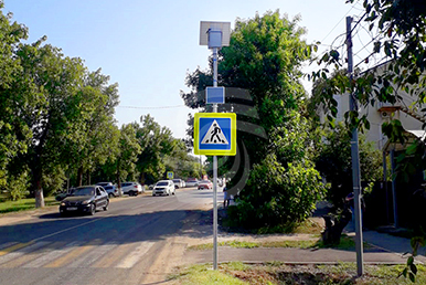 Установка автономных светофоров Т7.2