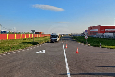 Дорожная разметка промзоны