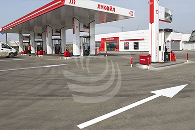 Разметка АЗС